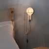 Modern Black Wall Lamp, MDF Body, 60 x 12 x 33 cm, E27 Socket (Max 40W), IP20, Pluggable, Laser-Cut Design, Stylish & Functional Lighting for Any Space