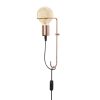 Modern Black Wall Lamp, MDF Body, 60 x 12 x 33 cm, E27 Socket (Max 40W), IP20, Pluggable, Laser-Cut Design, Stylish & Functional Lighting for Any Space