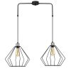Modern Black Wall Lamp, MDF Body, 60 x 12 x 33 cm, E27 Socket (Max 40W), IP20, Pluggable, Laser-Cut Design, Stylish & Functional Lighting for Any Space