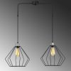 Modern Black Wall Lamp, MDF Body, 60 x 12 x 33 cm, E27 Socket (Max 40W), IP20, Pluggable, Laser-Cut Design, Stylish & Functional Lighting for Any Space