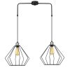 Modern Black Wall Lamp, MDF Body, 60 x 12 x 33 cm, E27 Socket (Max 40W), IP20, Pluggable, Laser-Cut Design, Stylish & Functional Lighting for Any Space
