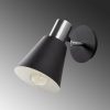 Modern Black Wall Lamp, MDF Body, 60 x 12 x 33 cm, E27 Socket (Max 40W), IP20, Pluggable, Laser-Cut Design, Stylish & Functional Lighting for Any Space
