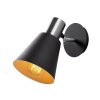 Modern Black Wall Lamp, MDF Body, 60 x 12 x 33 cm, E27 Socket (Max 40W), IP20, Pluggable, Laser-Cut Design, Stylish & Functional Lighting for Any Space