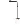 Modern Black Wall Lamp, MDF Body, 60 x 12 x 33 cm, E27 Socket (Max 40W), IP20, Pluggable, Laser-Cut Design, Stylish & Functional Lighting for Any Space
