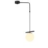 Modern Black Wall Lamp, MDF Body, 60 x 12 x 33 cm, E27 Socket (Max 40W), IP20, Pluggable, Laser-Cut Design, Stylish & Functional Lighting for Any Space