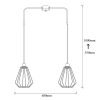 Modern Black Wall Lamp, MDF Body, 60 x 12 x 33 cm, E27 Socket (Max 40W), IP20, Pluggable, Laser-Cut Design, Stylish & Functional Lighting for Any Space