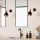Modern Wall Lamp with Metal Body, Black & Copper Finish, 14 x 32 x 26 cm | E27 Socket, Max 40W | Stylish Scandinavian Design for Home & Office, Perfect for Novelty & Glam Decor