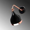 Modern Black Wall Lamp, MDF Body, 60 x 12 x 33 cm, E27 Socket (Max 40W), IP20, Pluggable, Laser-Cut Design, Stylish & Functional Lighting for Any Space