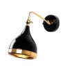 Modern Black Wall Lamp, MDF Body, 60 x 12 x 33 cm, E27 Socket (Max 40W), IP20, Pluggable, Laser-Cut Design, Stylish & Functional Lighting for Any Space