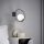 Modern Black Wall Lamp, MDF Body, 60 x 12 x 33 cm, E27 Socket (Max 40W), IP20, Pluggable, Laser-Cut Design, Stylish & Functional Lighting for Any Space