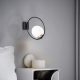 Modern Black Wall Lamp, MDF Body, 60 x 12 x 33 cm, E27 Socket (Max 40W), IP20, Pluggable, Laser-Cut Design, Stylish & Functional Lighting for Any Space