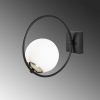 Modern Black Wall Lamp, MDF Body, 60 x 12 x 33 cm, E27 Socket (Max 40W), IP20, Pluggable, Laser-Cut Design, Stylish & Functional Lighting for Any Space