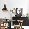 Modern Black Wall Lamp, MDF Body, 60 x 12 x 33 cm, E27 Socket (Max 40W), IP20, Pluggable, Laser-Cut Design, Stylish & Functional Lighting for Any Space