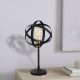 Modern Black Wall Lamp, MDF Body, 60 x 12 x 33 cm, E27 Socket (Max 40W), IP20, Pluggable, Laser-Cut Design, Stylish & Functional Lighting for Any Space