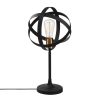 Modern Black Wall Lamp, MDF Body, 60 x 12 x 33 cm, E27 Socket (Max 40W), IP20, Pluggable, Laser-Cut Design, Stylish & Functional Lighting for Any Space