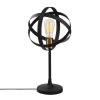 Modern Black Wall Lamp, MDF Body, 60 x 12 x 33 cm, E27 Socket (Max 40W), IP20, Pluggable, Laser-Cut Design, Stylish & Functional Lighting for Any Space