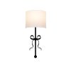 Modern Black Wall Lamp, MDF Body, 60 x 12 x 33 cm, E27 Socket (Max 40W), IP20, Pluggable, Laser-Cut Design, Stylish & Functional Lighting for Any Space