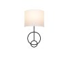 Modern Black Wall Lamp, MDF Body, 60 x 12 x 33 cm, E27 Socket (Max 40W), IP20, Pluggable, Laser-Cut Design, Stylish & Functional Lighting for Any Space