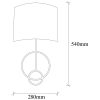 Modern Black Wall Lamp, MDF Body, 60 x 12 x 33 cm, E27 Socket (Max 40W), IP20, Pluggable, Laser-Cut Design, Stylish & Functional Lighting for Any Space