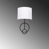 Modern Black Wall Lamp, MDF Body, 60 x 12 x 33 cm, E27 Socket (Max 40W), IP20, Pluggable, Laser-Cut Design, Stylish & Functional Lighting for Any Space