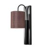 Modern Black Wall Lamp, MDF Body, 60 x 12 x 33 cm, E27 Socket (Max 40W), IP20, Pluggable, Laser-Cut Design, Stylish & Functional Lighting for Any Space
