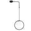 Modern Black Wall Lamp, MDF Body, 60 x 12 x 33 cm, E27 Socket (Max 40W), IP20, Pluggable, Laser-Cut Design, Stylish & Functional Lighting for Any Space