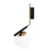 Modern Black Wall Lamp, MDF Body, 60 x 12 x 33 cm, E27 Socket (Max 40W), IP20, Pluggable, Laser-Cut Design, Stylish & Functional Lighting for Any Space