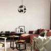 Modern Black Wall Lamp, MDF Body, 60 x 12 x 33 cm, E27 Socket (Max 40W), IP20, Pluggable, Laser-Cut Design, Stylish & Functional Lighting for Any Space