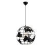 Modern Black Wall Lamp, MDF Body, 60 x 12 x 33 cm, E27 Socket (Max 40W), IP20, Pluggable, Laser-Cut Design, Stylish & Functional Lighting for Any Space