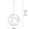 Modern Black Wall Lamp, MDF Body, 60 x 12 x 33 cm, E27 Socket (Max 40W), IP20, Pluggable, Laser-Cut Design, Stylish & Functional Lighting for Any Space