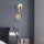 Modern Black Wall Lamp, MDF Body, 60 x 12 x 33 cm, E27 Socket (Max 40W), IP20, Pluggable, Laser-Cut Design, Stylish & Functional Lighting for Any Space