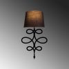 Modern Black Wall Lamp, MDF Body, 60 x 12 x 33 cm, E27 Socket (Max 40W), IP20, Pluggable, Laser-Cut Design, Stylish & Functional Lighting for Any Space