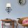 Modern Black Wall Lamp, MDF Body, 60 x 12 x 33 cm, E27 Socket (Max 40W), IP20, Pluggable, Laser-Cut Design, Stylish & Functional Lighting for Any Space