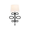 Modern Black Wall Lamp, MDF Body, 60 x 12 x 33 cm, E27 Socket (Max 40W), IP20, Pluggable, Laser-Cut Design, Stylish & Functional Lighting for Any Space