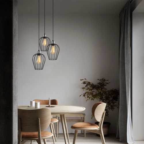 Modern Black Wall Lamp, MDF Body, 60 x 12 x 33 cm, E27 Socket (Max 40W), IP20, Pluggable, Laser-Cut Design, Stylish & Functional Lighting for Any Space