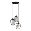 Modern Black Wall Lamp, MDF Body, 60 x 12 x 33 cm, E27 Socket (Max 40W), IP20, Pluggable, Laser-Cut Design, Stylish & Functional Lighting for Any Space