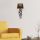 Modern Industrial Wall Lamp, Black Iron Body, 15 x 28 cm, Height 72 cm, E27 Socket Max 40W, IP20 | Stylish Fabric Cap, Perfect for Home & Office Decor, Unique Solid Color Design