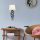 Modern Black Wall Lamp, MDF Body, 60 x 12 x 33 cm, E27 Socket (Max 40W), IP20, Pluggable, Laser-Cut Design, Stylish & Functional Lighting for Any Space