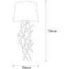Modern Black Wall Lamp, MDF Body, 60 x 12 x 33 cm, E27 Socket (Max 40W), IP20, Pluggable, Laser-Cut Design, Stylish & Functional Lighting for Any Space