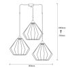 Modern Black Wall Lamp, MDF Body, 60 x 12 x 33 cm, E27 Socket (Max 40W), IP20, Pluggable, Laser-Cut Design, Stylish & Functional Lighting for Any Space