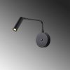 Modern Black Wall Lamp, MDF Body, 60 x 12 x 33 cm, E27 Socket (Max 40W), IP20, Pluggable, Laser-Cut Design, Stylish & Functional Lighting for Any Space