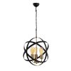 Modern Black Wall Lamp, MDF Body, 60 x 12 x 33 cm, E27 Socket (Max 40W), IP20, Pluggable, Laser-Cut Design, Stylish & Functional Lighting for Any Space