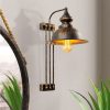 Modern Black Wall Lamp, MDF Body, 60 x 12 x 33 cm, E27 Socket (Max 40W), IP20, Pluggable, Laser-Cut Design, Stylish & Functional Lighting for Any Space