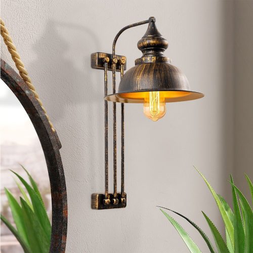 Modern Black Wall Lamp, MDF Body, 60 x 12 x 33 cm, E27 Socket (Max 40W), IP20, Pluggable, Laser-Cut Design, Stylish & Functional Lighting for Any Space