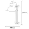 Modern Black Wall Lamp, MDF Body, 60 x 12 x 33 cm, E27 Socket (Max 40W), IP20, Pluggable, Laser-Cut Design, Stylish & Functional Lighting for Any Space