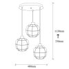 Modern Black Wall Lamp, MDF Body, 60 x 12 x 33 cm, E27 Socket (Max 40W), IP20, Pluggable, Laser-Cut Design, Stylish & Functional Lighting for Any Space