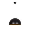 Modern Industrial Chandelier, Black & Gold, 50 cm Diameter, 121 cm Height | Adjustable Height, E27 Socket, IP20 | Perfect for Scandinavian & Novelty Decor in Home & Office Spaces