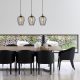Modern Black Wall Lamp, MDF Body, 60 x 12 x 33 cm, E27 Socket (Max 40W), IP20, Pluggable, Laser-Cut Design, Stylish & Functional Lighting for Any Space