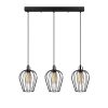 Modern Black Wall Lamp, MDF Body, 60 x 12 x 33 cm, E27 Socket (Max 40W), IP20, Pluggable, Laser-Cut Design, Stylish & Functional Lighting for Any Space