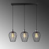 Modern Black Wall Lamp, MDF Body, 60 x 12 x 33 cm, E27 Socket (Max 40W), IP20, Pluggable, Laser-Cut Design, Stylish & Functional Lighting for Any Space